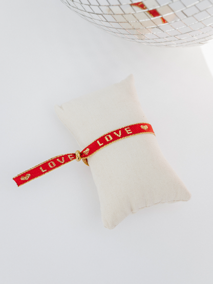 Armband Red Love - Goud / Zilver