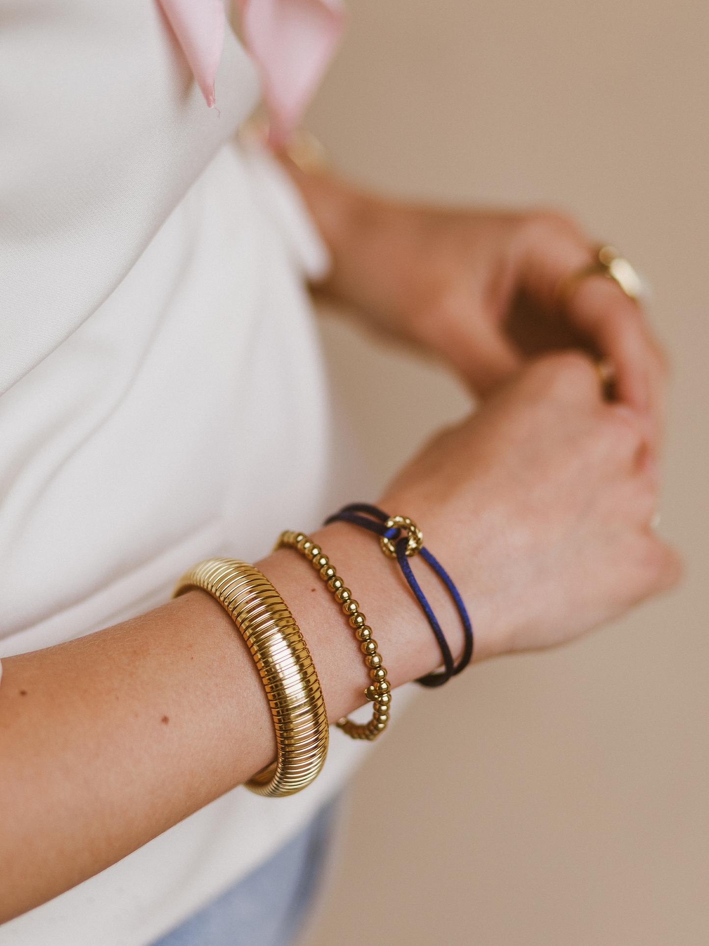 Armband Beau Stretch - Goud