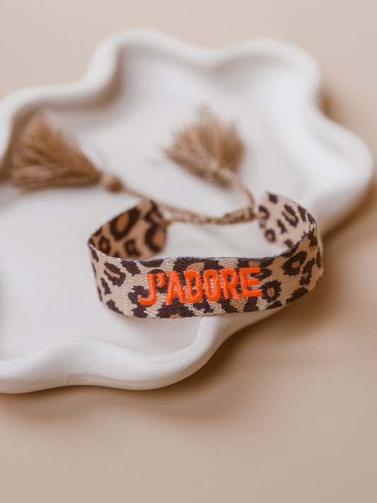 Armband J'adore Leopard - Orange