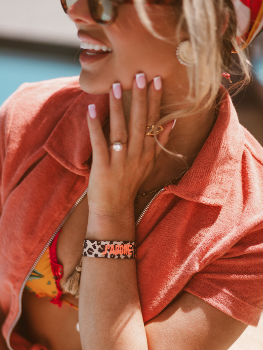 Armband J'adore Leopard - Orange