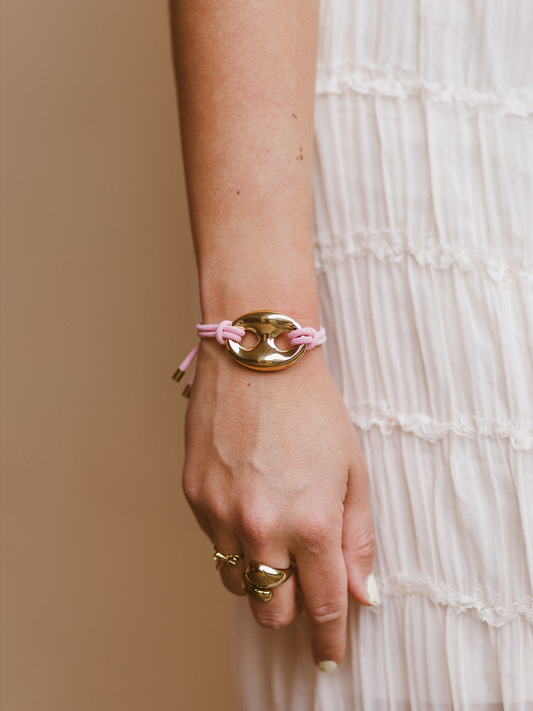 Armband Soof Roze - Goud
