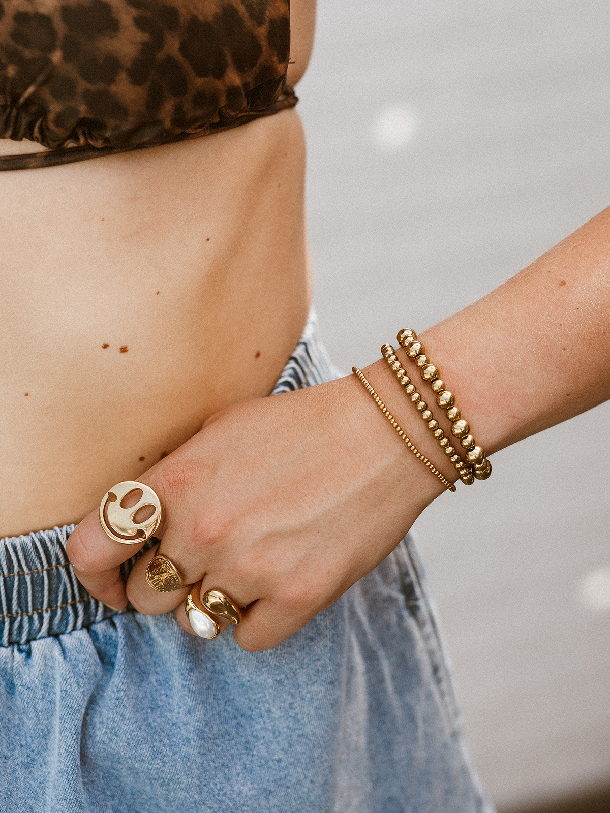 Armband Noa Stretch - Goud
