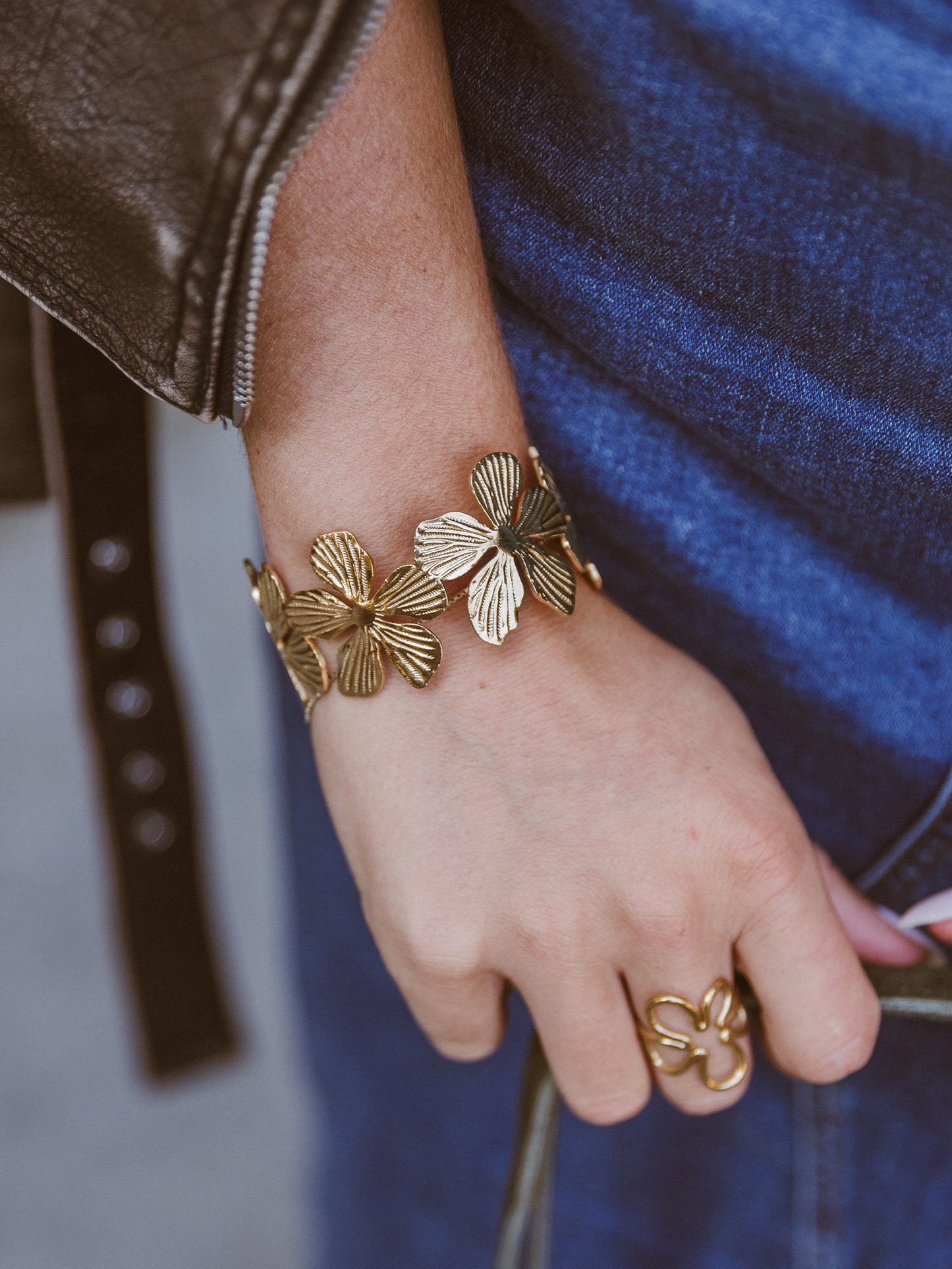 Armband Femm Bloem - Goud