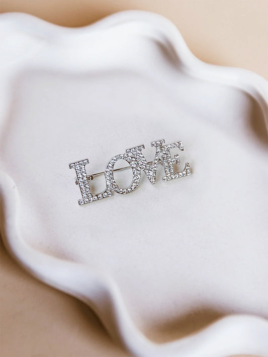 Broche Love - Zilver