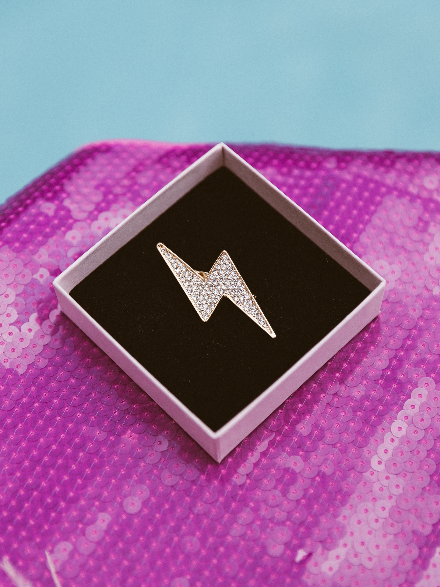 Broche Bliksem - Goud