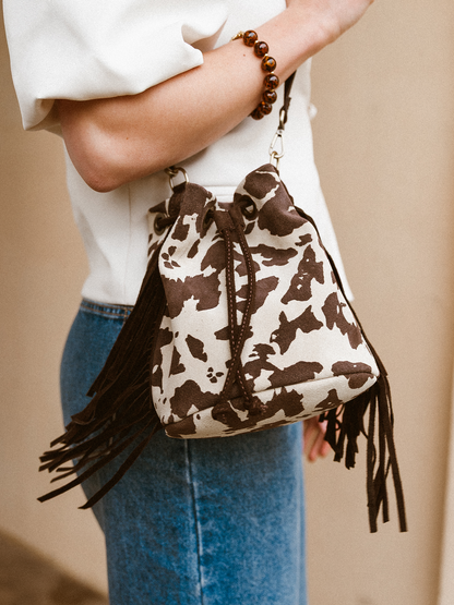 Crossbody Suede Cow - Brown