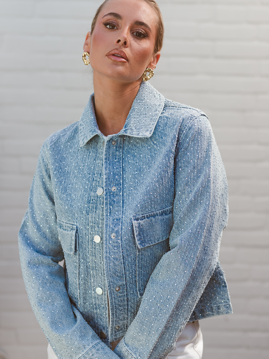 Jacket Sparkle Denim - Blue