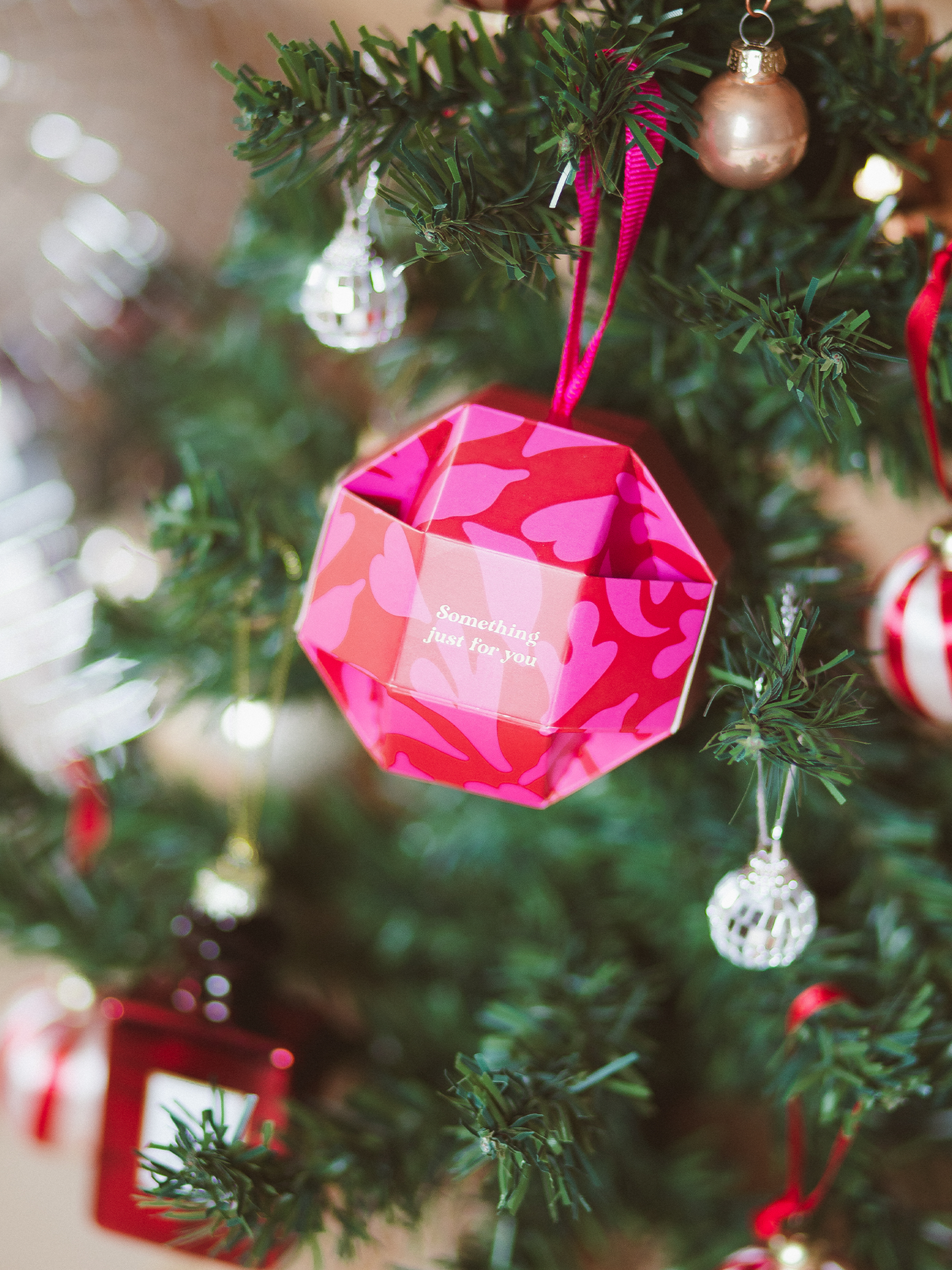 Sieraden Doosje Kerstbal - Roze