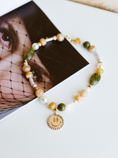 Ketting Dreamy Floor Smiley - Green