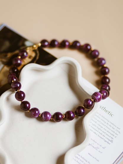 Ketting Kralen - Purple