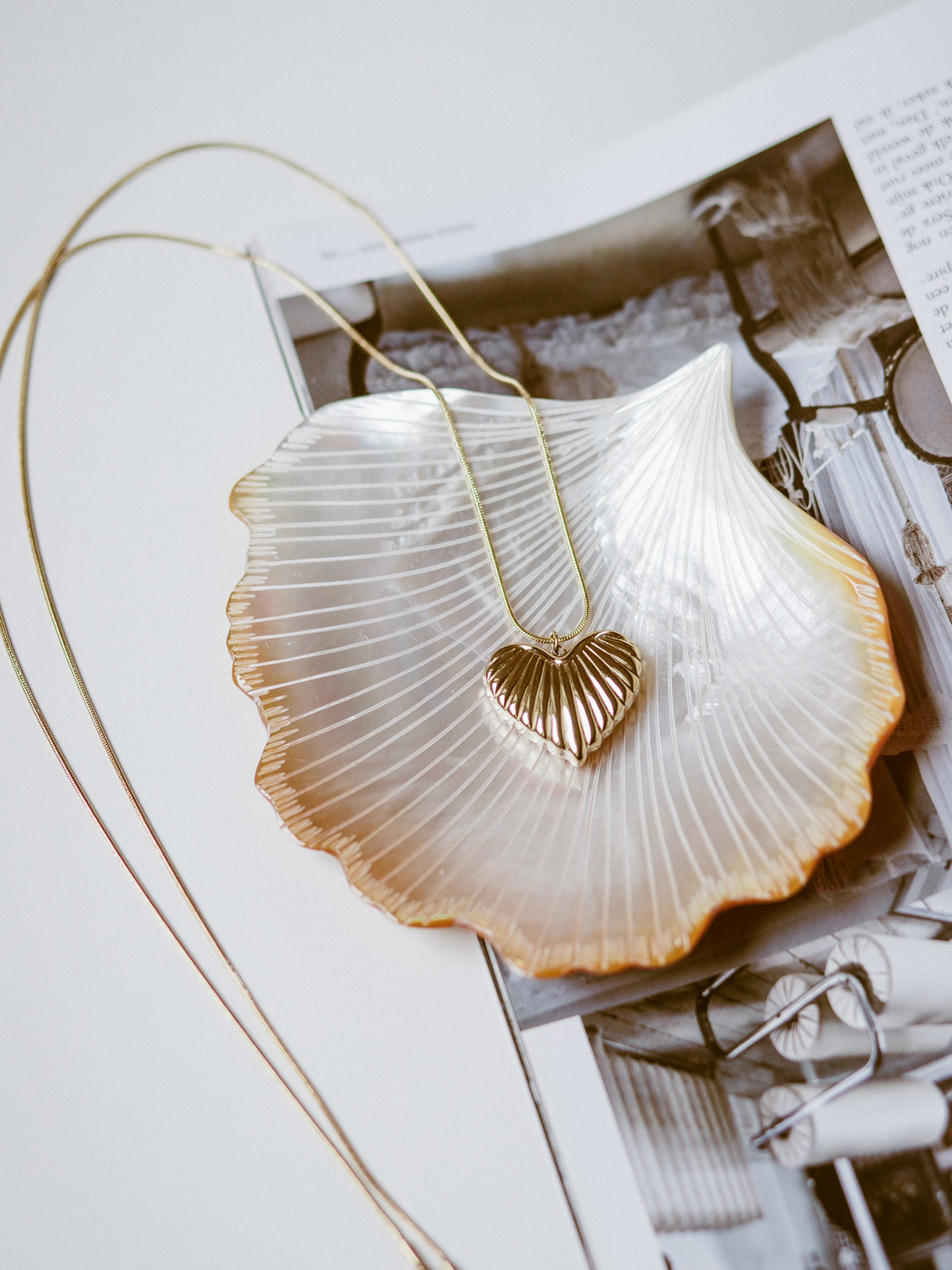 Ketting Lang Nina Hart - Goud