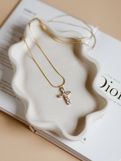 Ketting Lang Zara Kruis - Goud