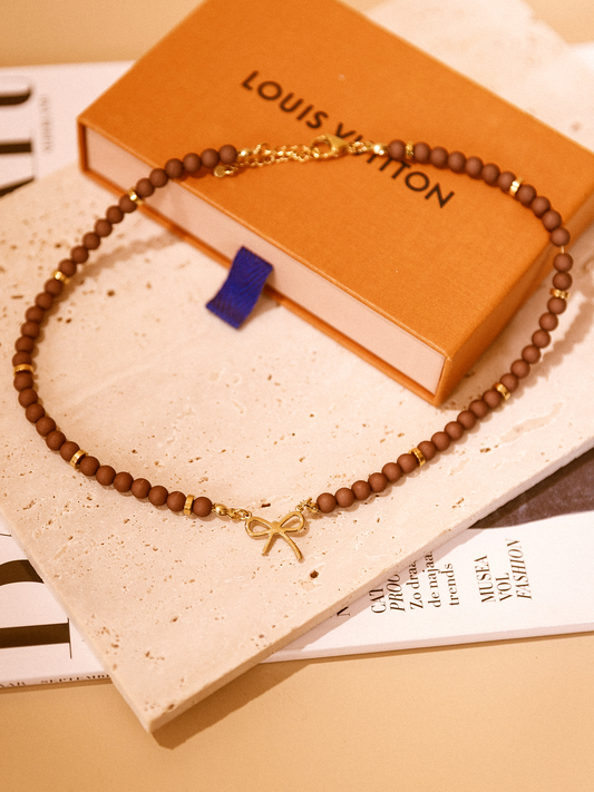 Ketting Mini Strikje - Brown