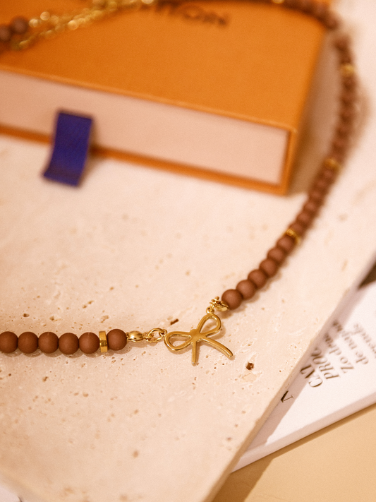 Ketting Mini Strikje - Brown