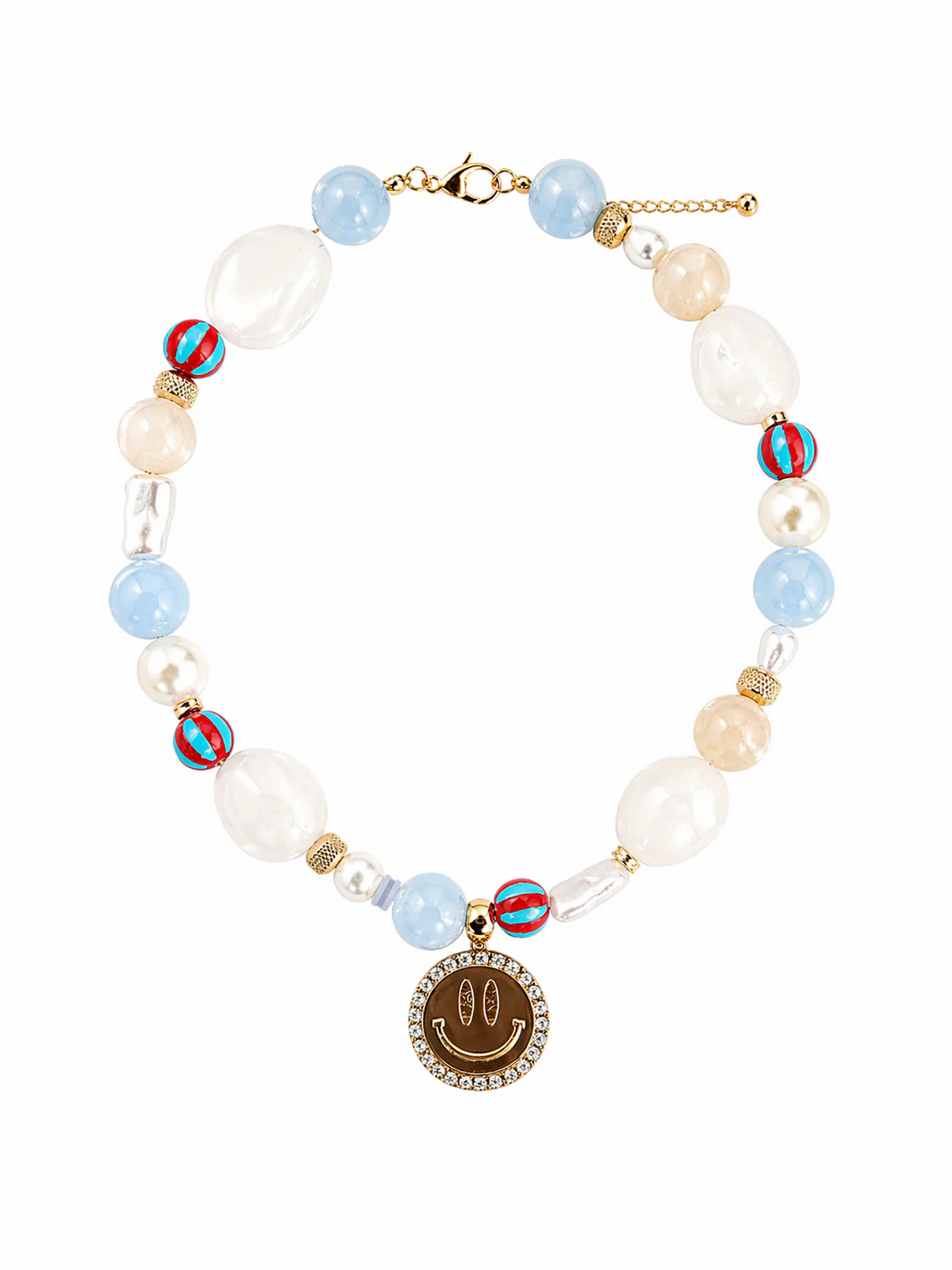 Ketting Olivia Smiley - Light Blue