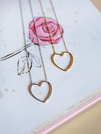 Ketting Minimalistic Heart - Zilver