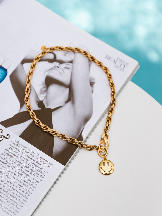Ketting Fay Smiley Mini - Goud