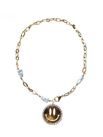 Ketting Smiley Fleur - Goud