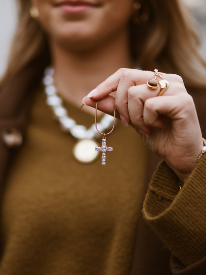 Ketting Lang Zara Kruis - Goud