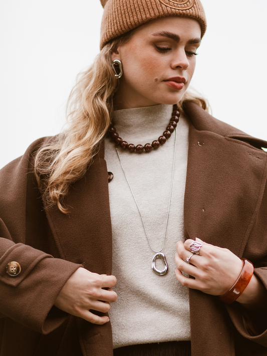 Ketting Lang Zara Minimalistisch - Zilver