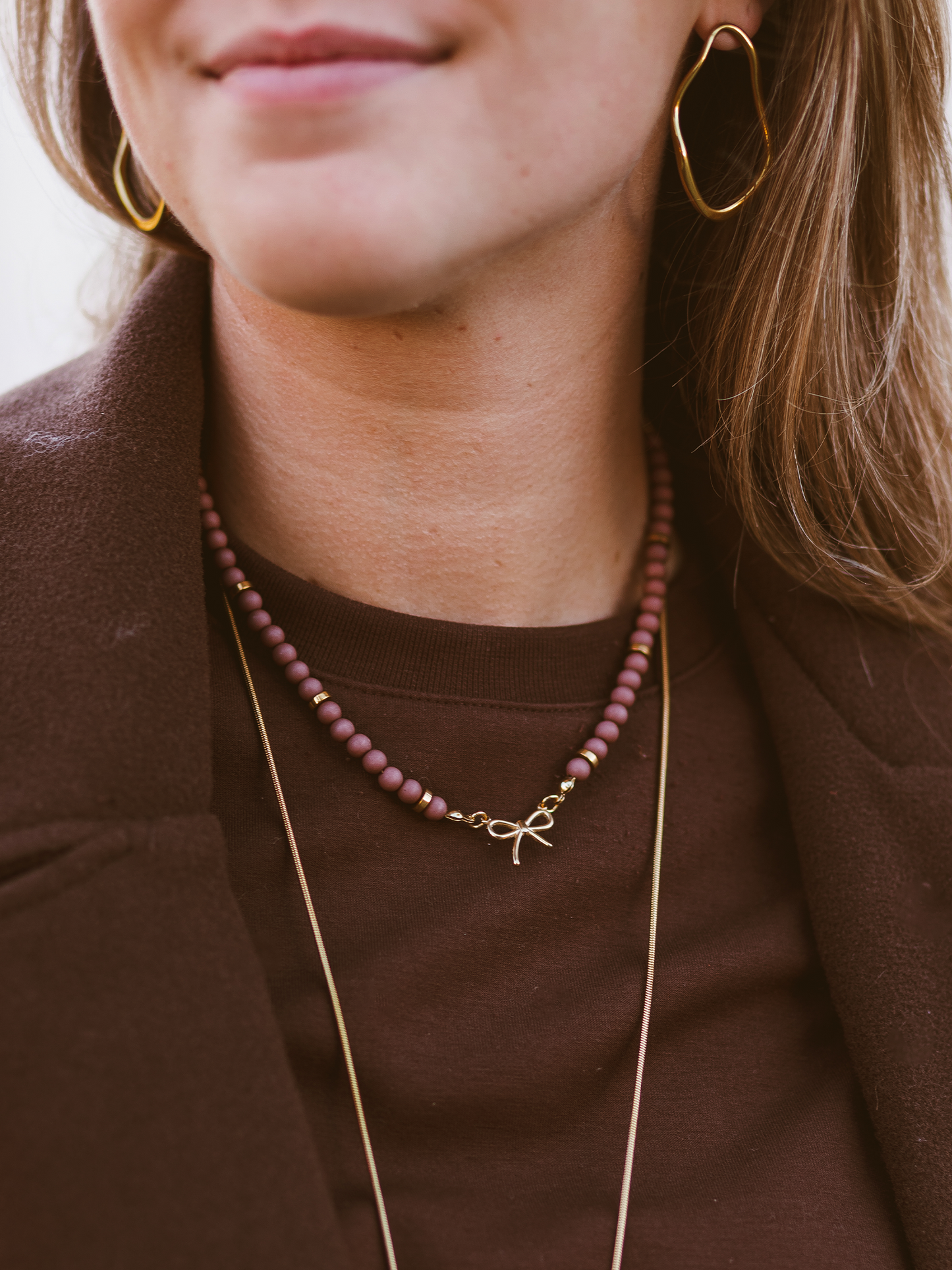 Ketting Mini Strikje - Brown