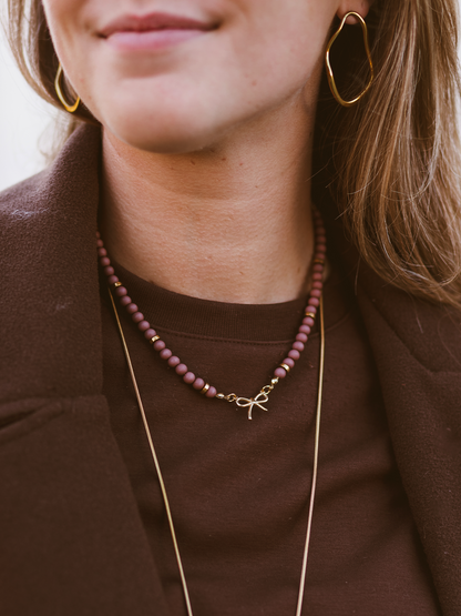 Ketting Mini Strikje - Brown