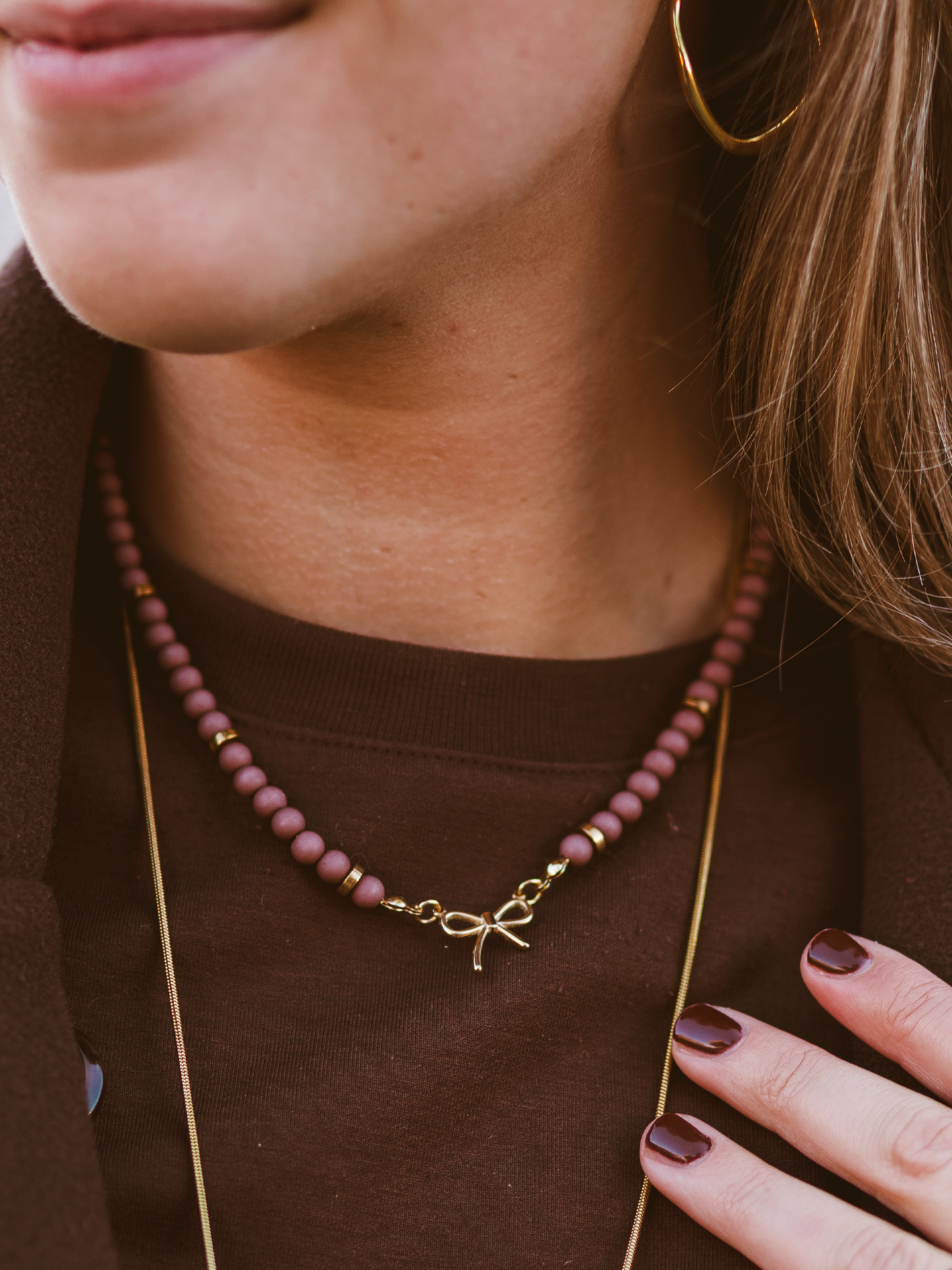 Ketting Mini Strikje - Brown