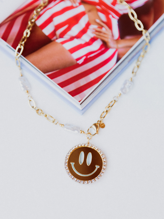 Ketting Smiley Fleur - Goud