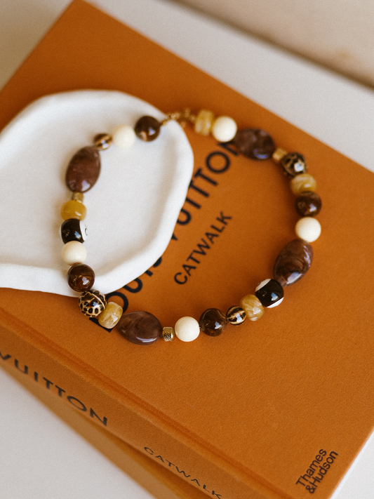 Ketting Golden Sofie - Bruin