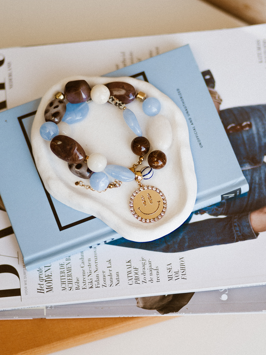 Ketting Vintage Smiley Noor - Goud