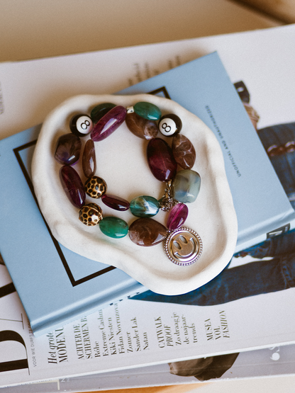 Ketting Vintage Smiley Fay - Zilver