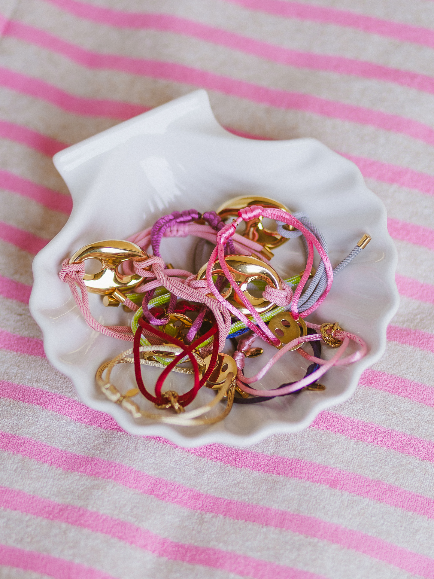 Armband Flora Beige - Goud
