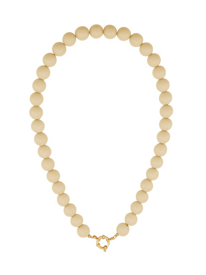 Ketting Kralen -  Beige