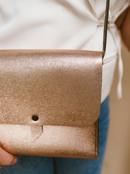 Limited Leren Tas Melis - Goud