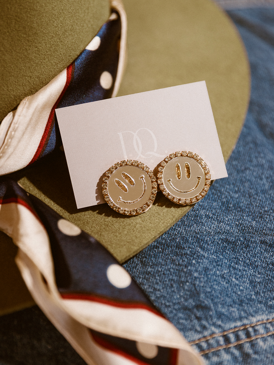 Oorbel Jip Smiley - Goud & Zilver