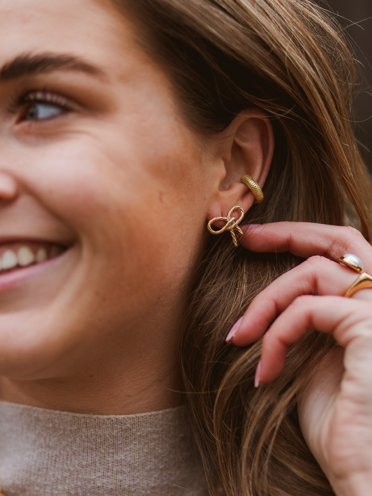 Oorbel Mila Strik - Goud