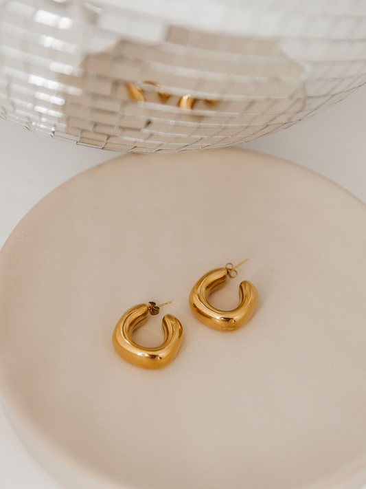 Earring Lott Round - Gold