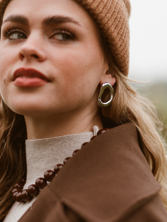 Oorbel Zara Minimalistisch - Zilver