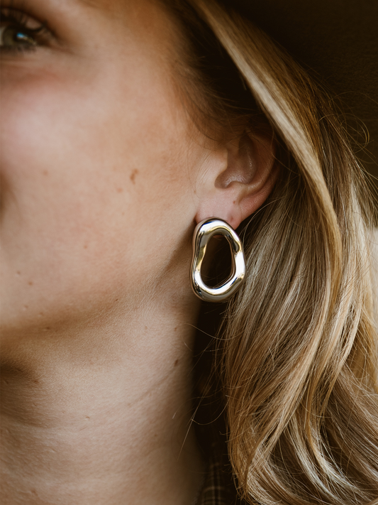 Oorbel Zara Minimalistisch - Zilver