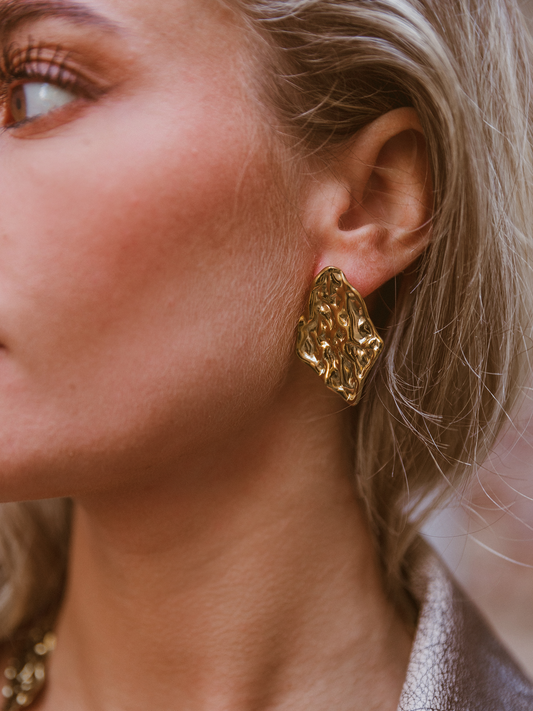 Earring Lott Round - Gold