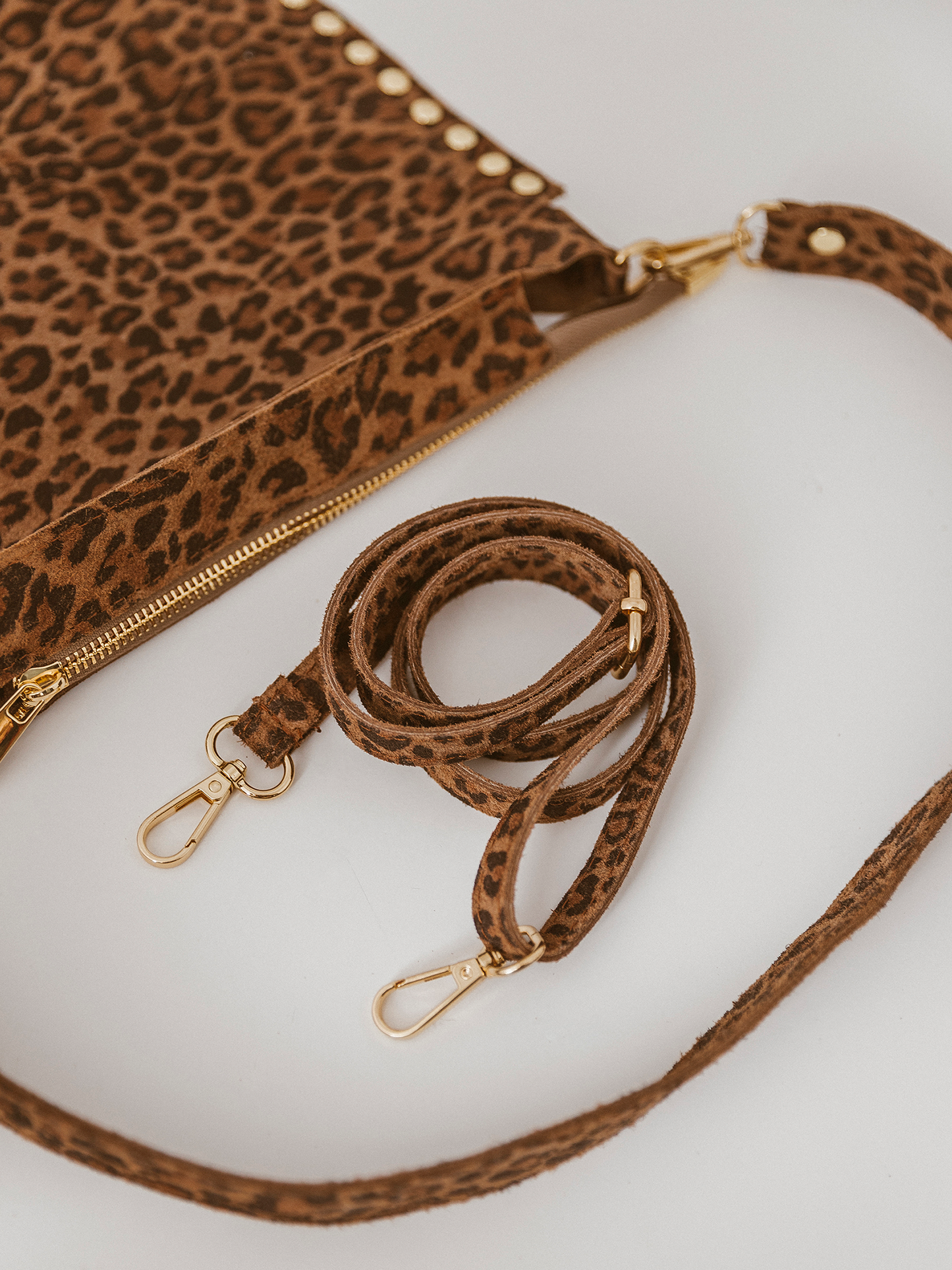 Leren Tas Leopard - Brown