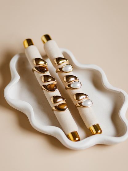 Ring Faye Bruin - Goud