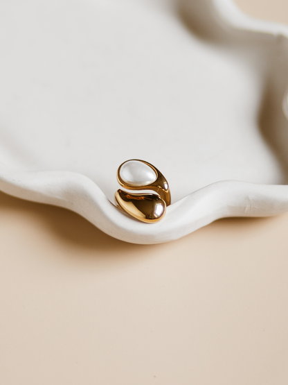 Ring Faye Wit - Goud