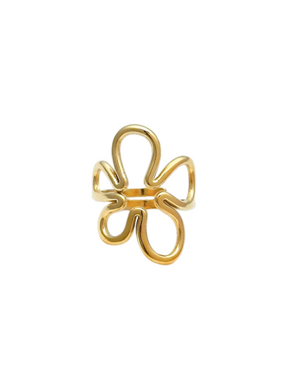 Ring Jade Bloem - Goud