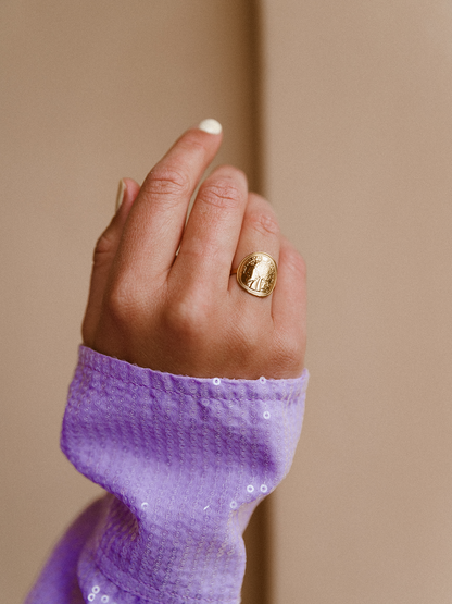 Ring Lola Munt - Goud