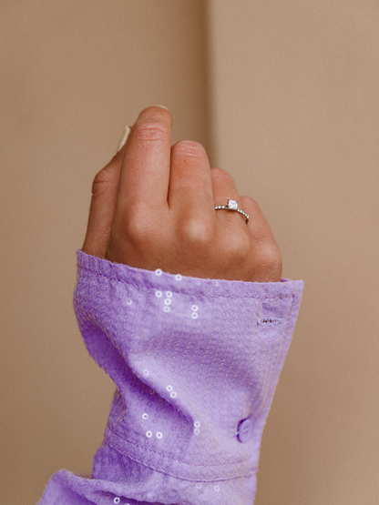 Ring Soof Diamant - Zilver