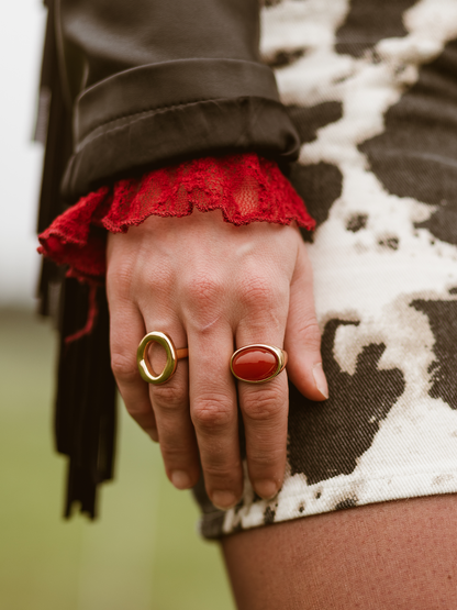 Ring Sophia Bordeaux - Goud