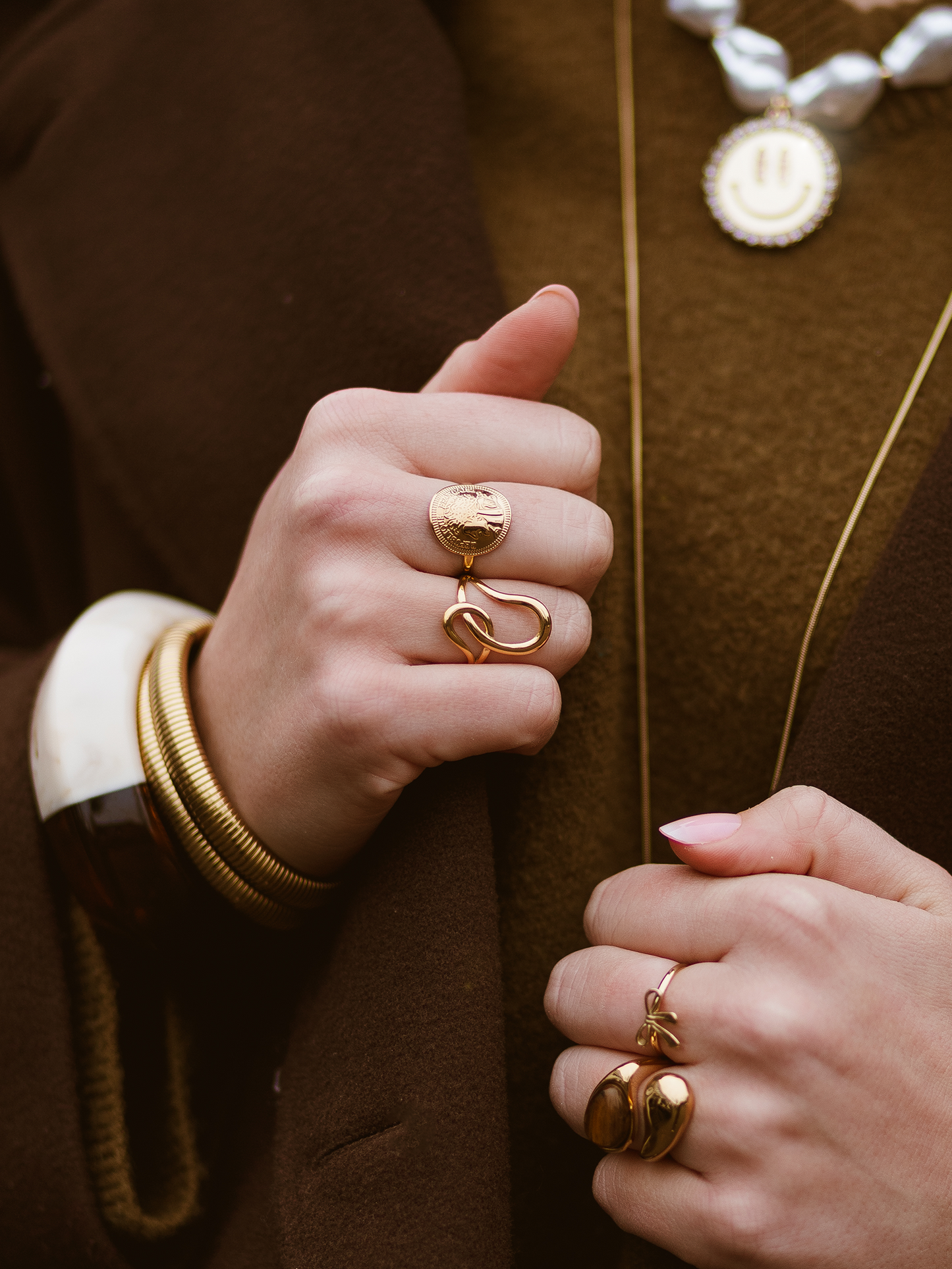 Ring Lola Munt - Goud