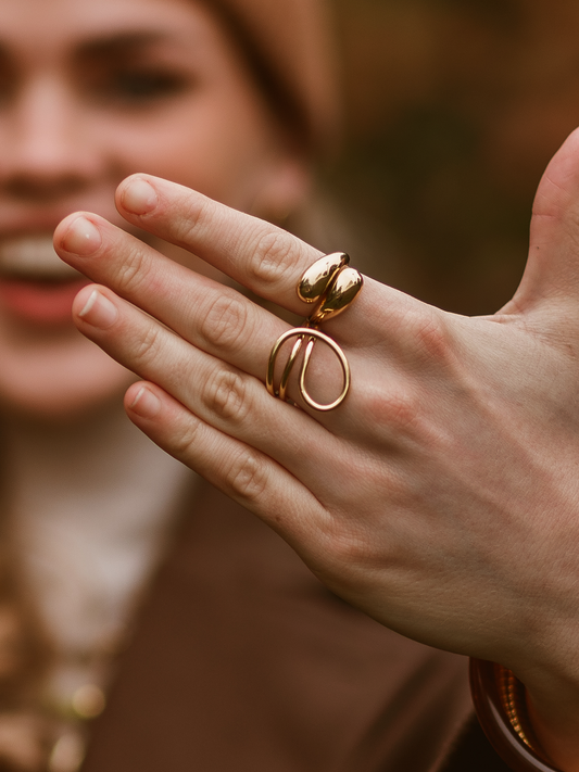 Ring Indy Minimalistisch - Goud