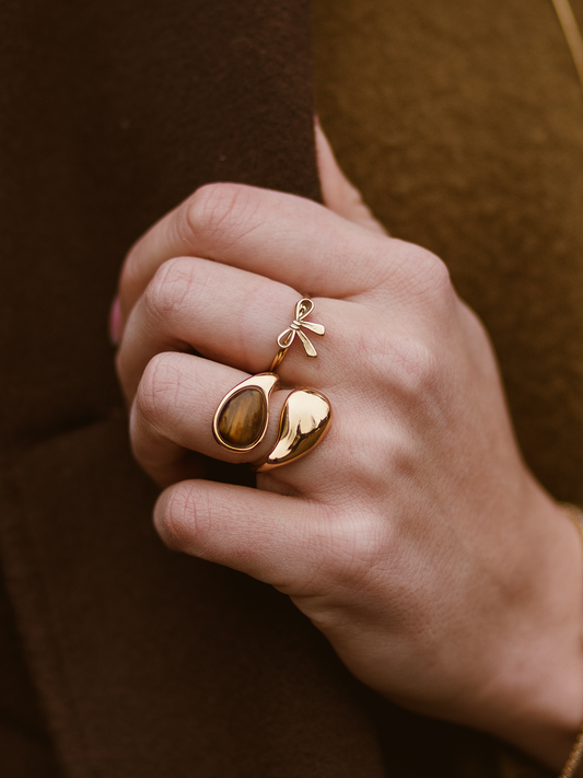 Ring Floor Strik - Goud